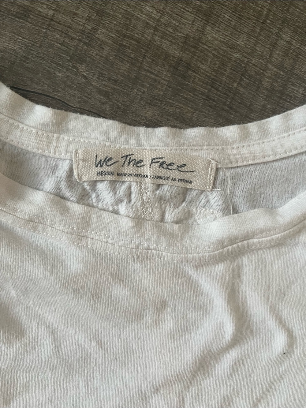 We The Free White Basic Crewneck Tee